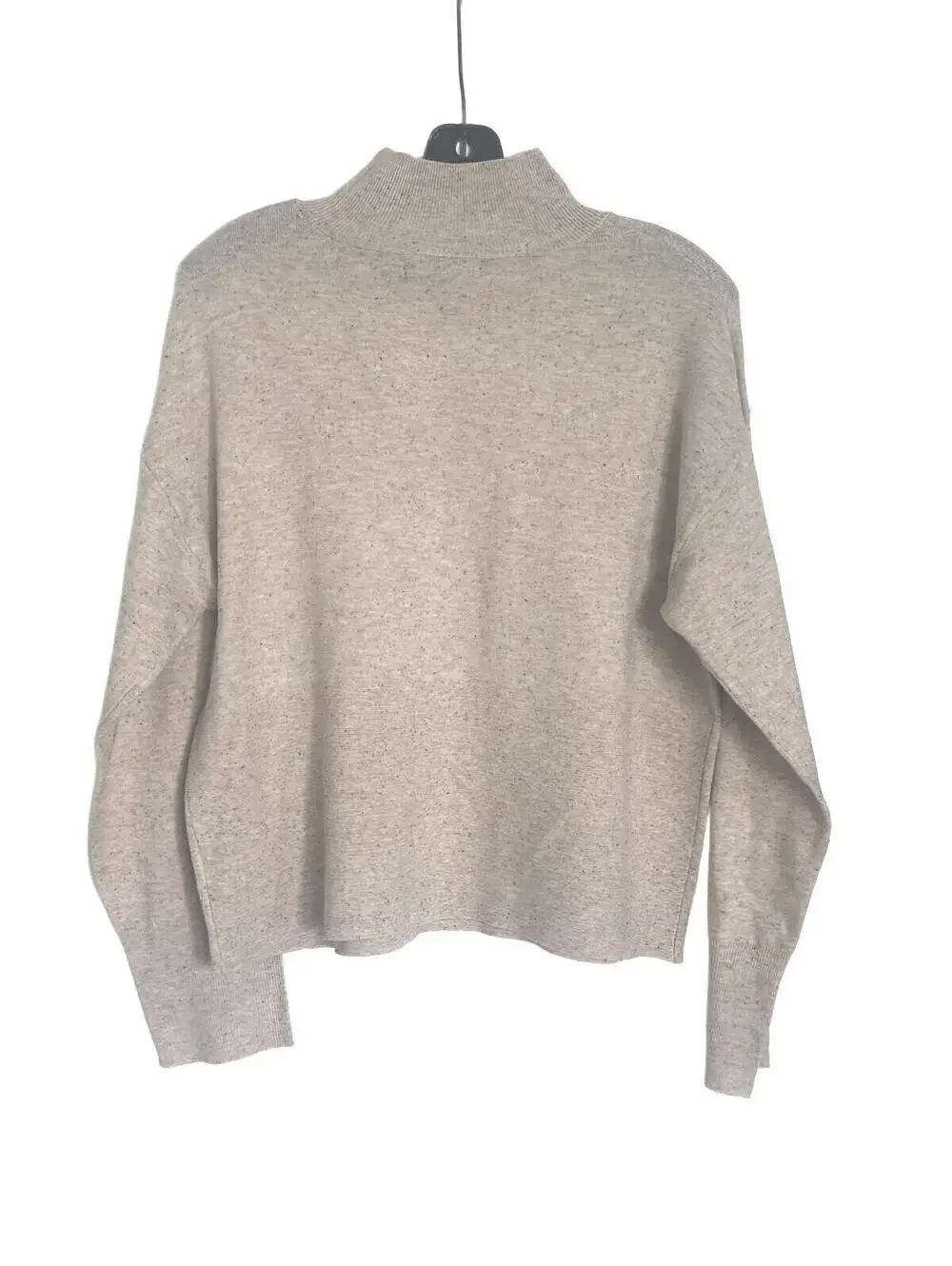 Tahari Beige Mock Neck Long Sleeve Polyester Blend Sweater - Size L EUC - Picture 4 of 8